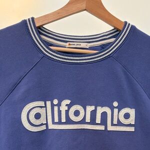 Marine Layer Periwinkle Blue 'California' Appliqué Sweatshirt